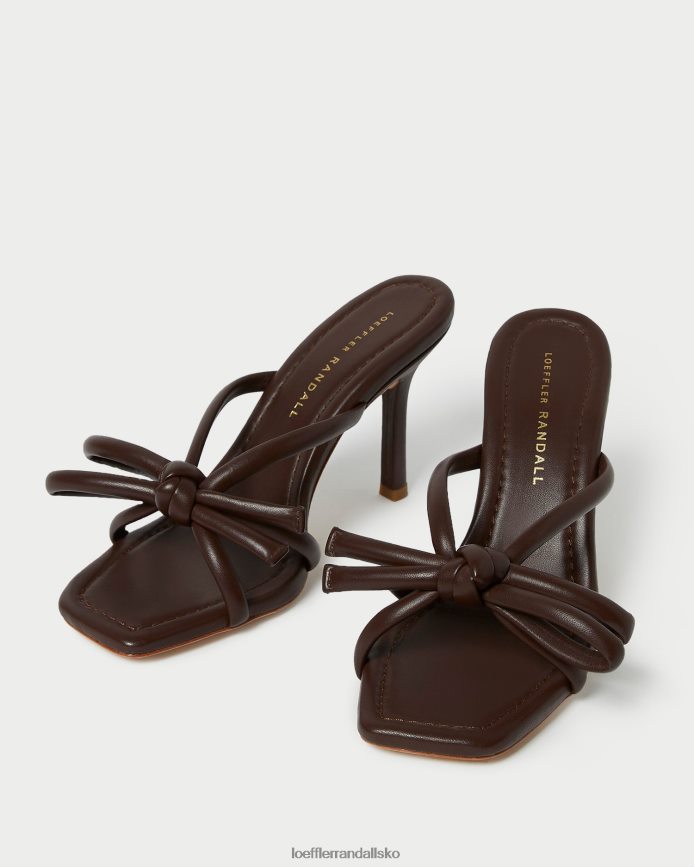 Kvinder Loeffler Randall margi sløjfehæl chokolade sko P64XZ499