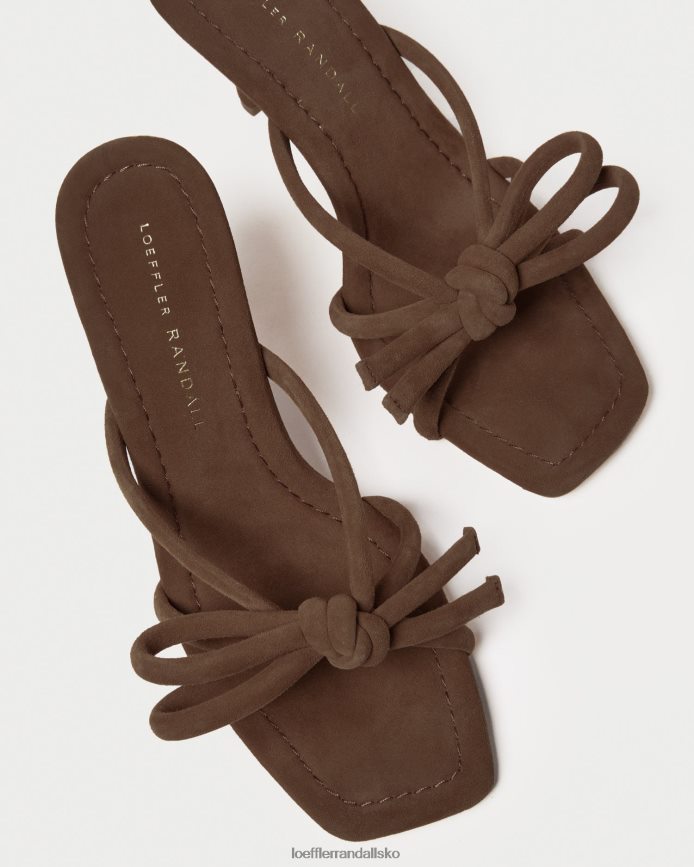 Kvinder Loeffler Randall margi sløjfehæl kakao sko P64XZ446