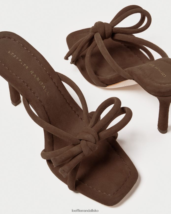 Kvinder Loeffler Randall margi sløjfehæl kakao sko P64XZ446