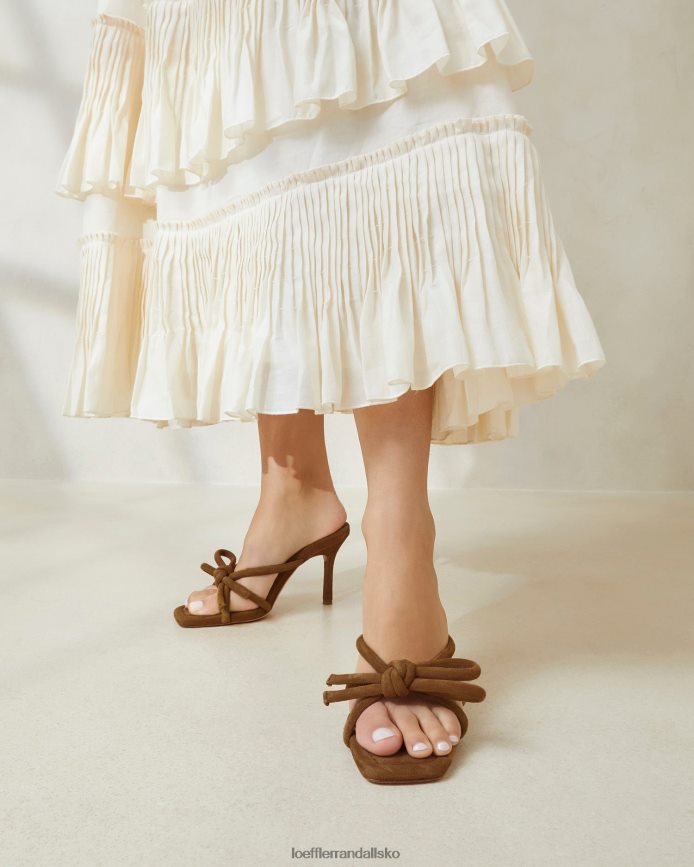 Kvinder Loeffler Randall margi sløjfehæl kakao sko P64XZ446