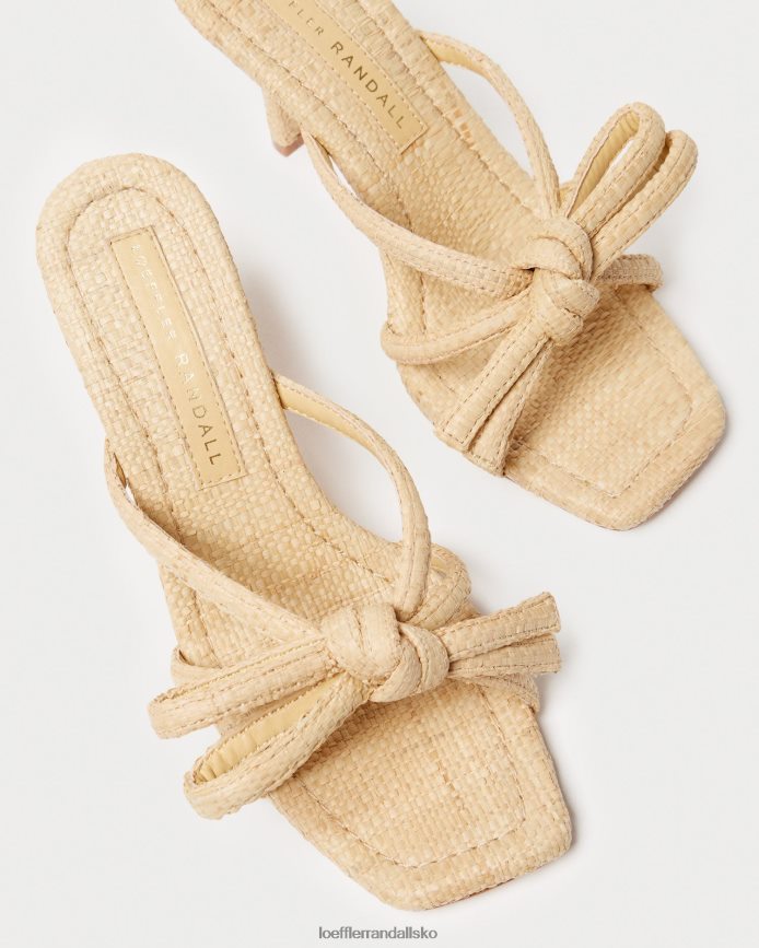 Kvinder Loeffler Randall margi sløjfehæl naturlig sko P64XZ435