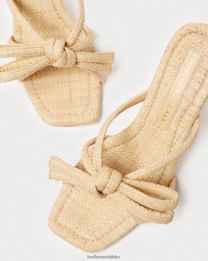 Kvinder Loeffler Randall margi sløjfehæl naturlig sko P64XZ435
