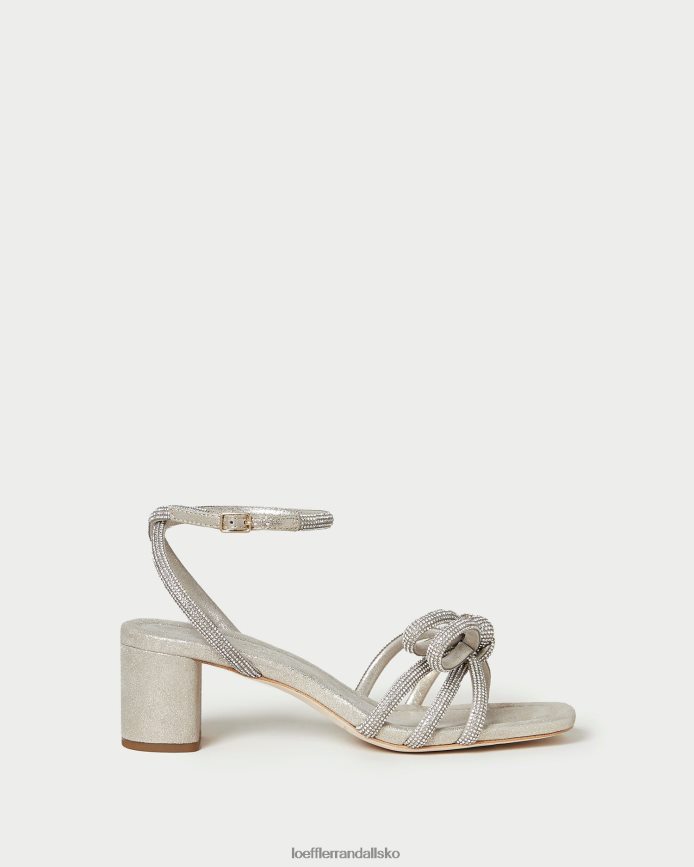 Kvinder Loeffler Randall mikel sløjfe sandal med mellemhæl cappuccino sko P64XZ415