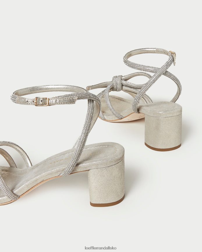 Kvinder Loeffler Randall mikel sløjfe sandal med mellemhæl cappuccino sko P64XZ415