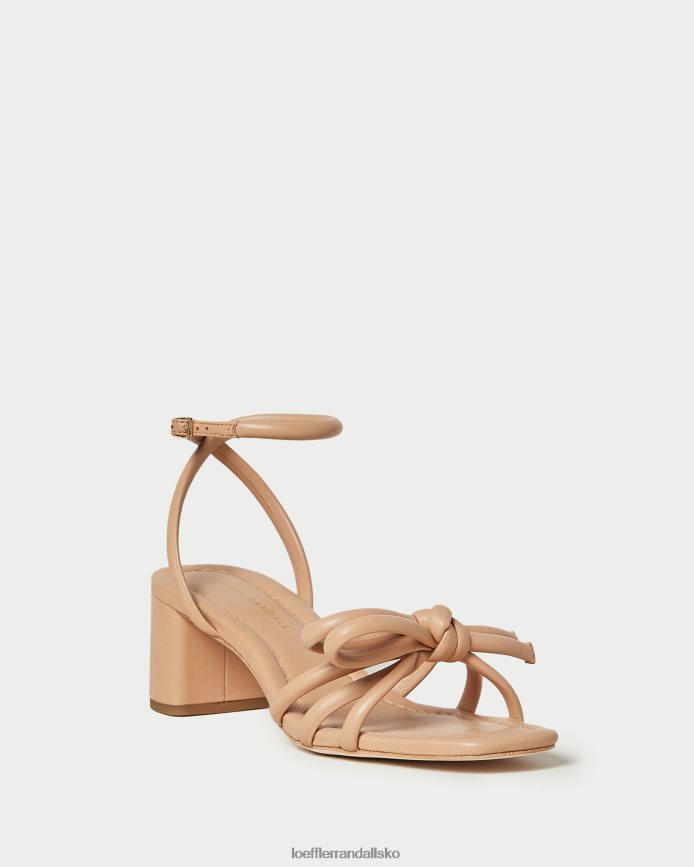 Kvinder Loeffler Randall mikel sløjfe sandal med mellemhæl klit sko P64XZ419