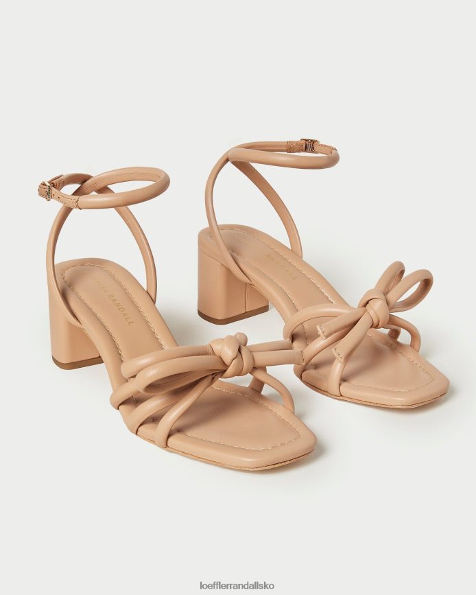 Kvinder Loeffler Randall mikel sløjfe sandal med mellemhæl klit sko P64XZ419