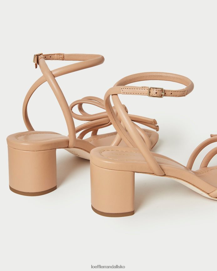 Kvinder Loeffler Randall mikel sløjfe sandal med mellemhæl klit sko P64XZ419