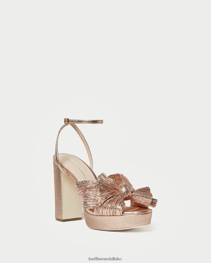 Kvinder Loeffler Randall natalia platform sløjfehæl klit sko P64XZ458