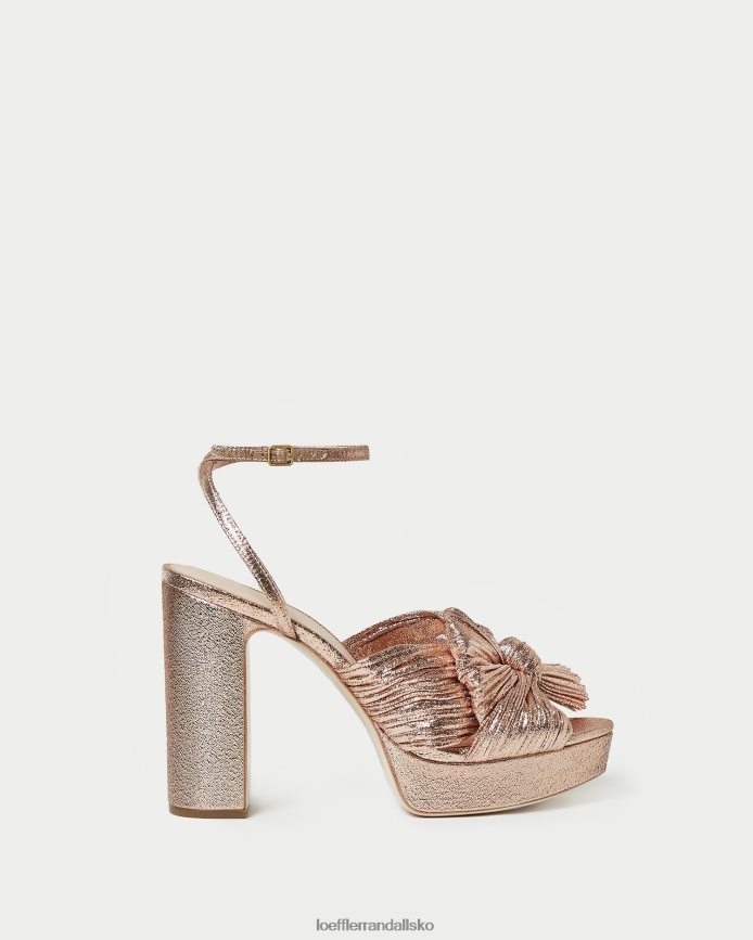 Kvinder Loeffler Randall natalia platform sløjfehæl klit sko P64XZ458