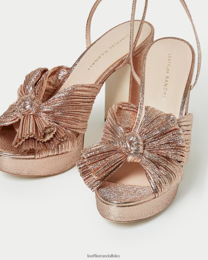 Kvinder Loeffler Randall natalia platform sløjfehæl klit sko P64XZ458