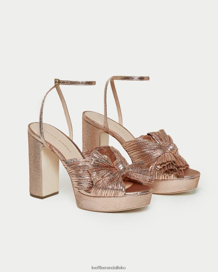 Kvinder Loeffler Randall natalia platform sløjfehæl klit sko P64XZ458
