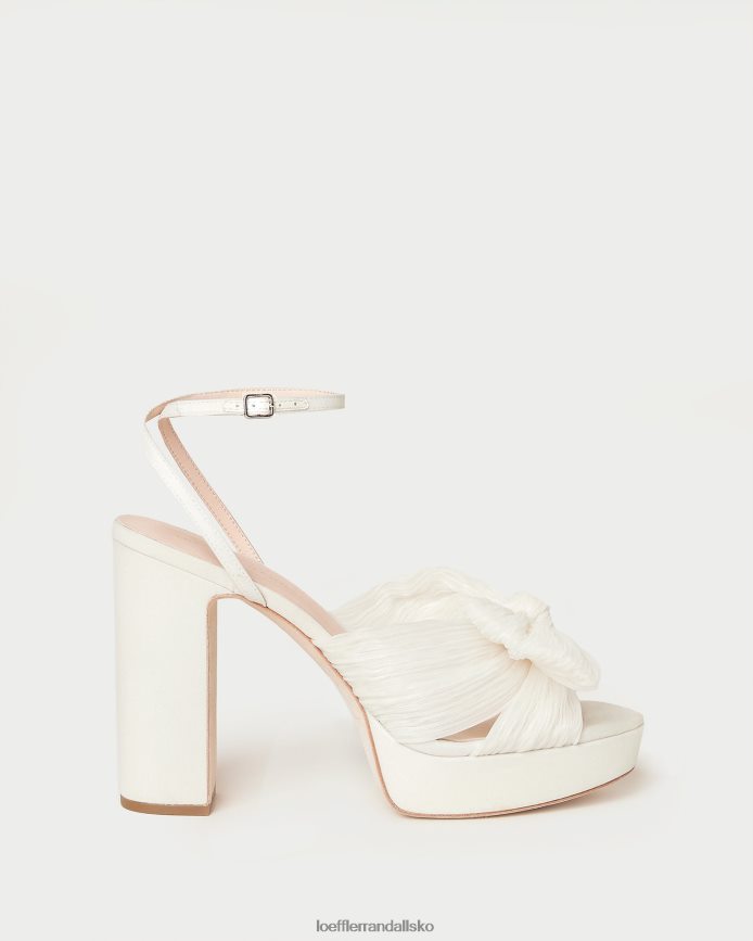 Kvinder Loeffler Randall natalia platform sløjfehæl perle sko P64XZ414