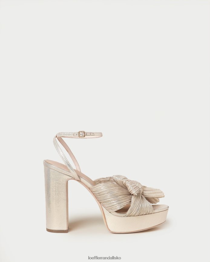 Kvinder Loeffler Randall natalia platform sløjfehæl platin sko P64XZ416