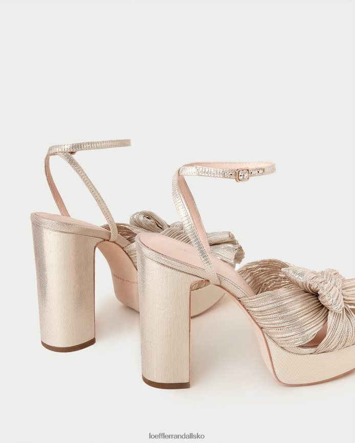 Kvinder Loeffler Randall natalia platform sløjfehæl platin sko P64XZ416