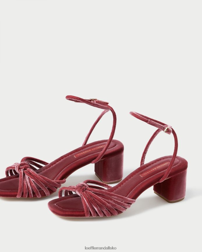 Kvinder Loeffler Randall olivia knude midt på hælen te rose sko P64XZ480