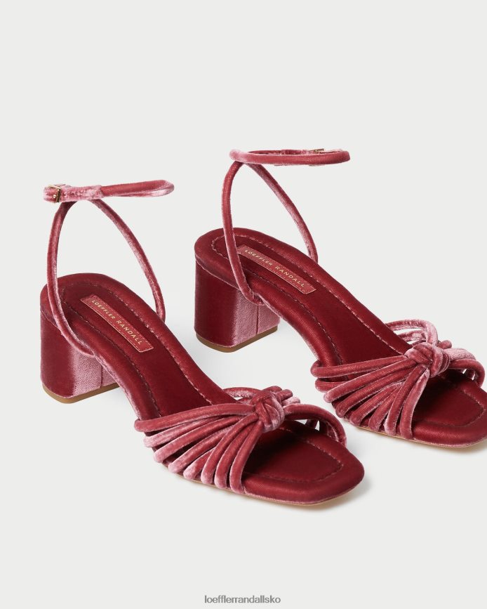 Kvinder Loeffler Randall olivia knude midt på hælen te rose sko P64XZ480
