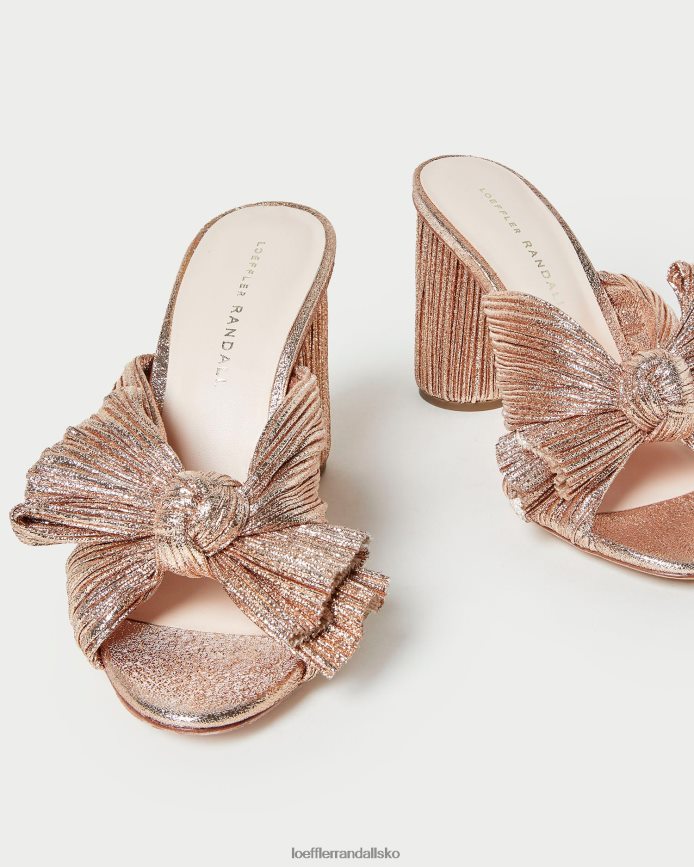 Kvinder Loeffler Randall penny plisseret sløjfehæl klit sko P64XZ476