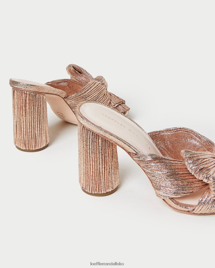 Kvinder Loeffler Randall penny plisseret sløjfehæl klit sko P64XZ476