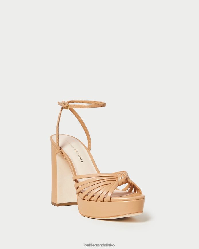 Kvinder Loeffler Randall rivka knude platform sandal klit sko P64XZ439