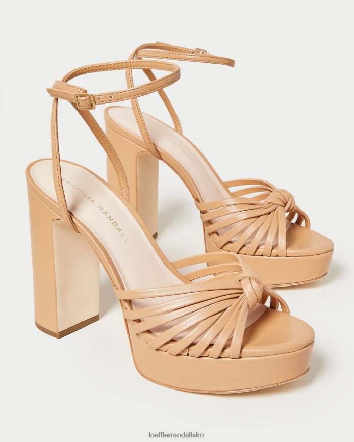 Kvinder Loeffler Randall rivka knude platform sandal klit sko P64XZ439