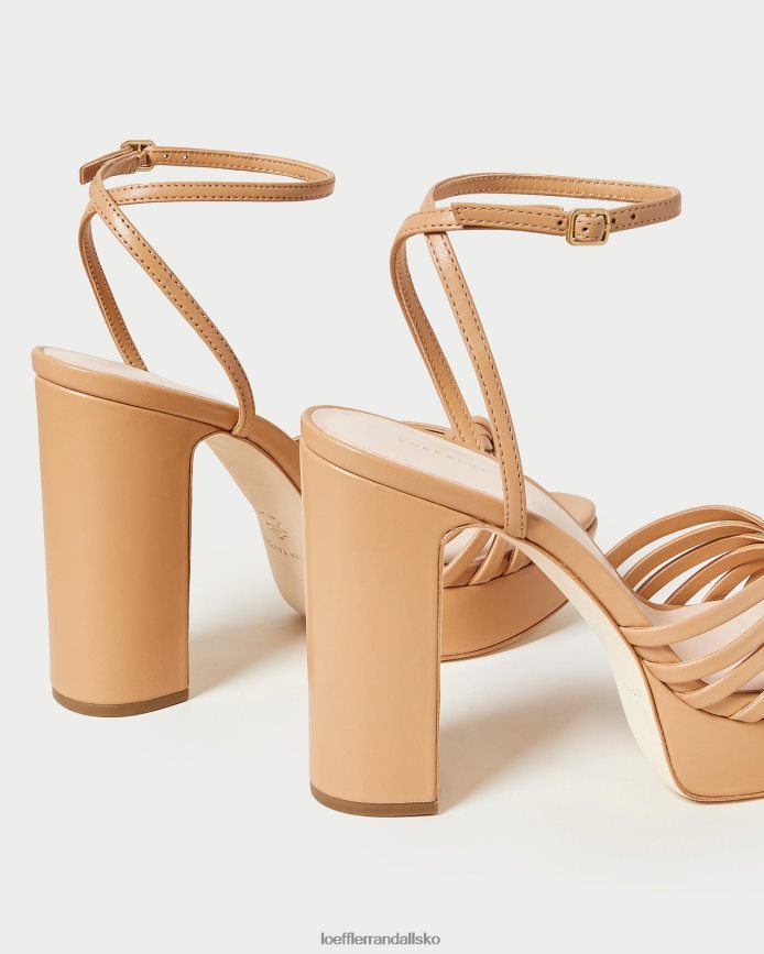 Kvinder Loeffler Randall rivka knude platform sandal klit sko P64XZ439