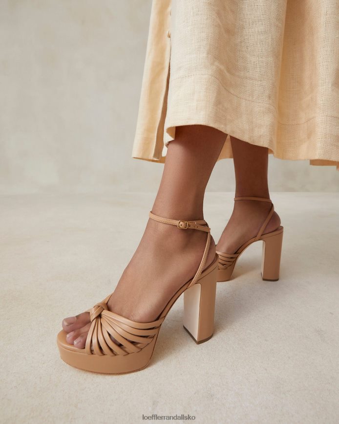 Kvinder Loeffler Randall rivka knude platform sandal klit sko P64XZ439