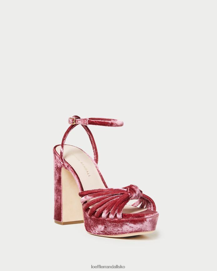 Kvinder Loeffler Randall rivka knude platform sandal te rose sko P64XZ448