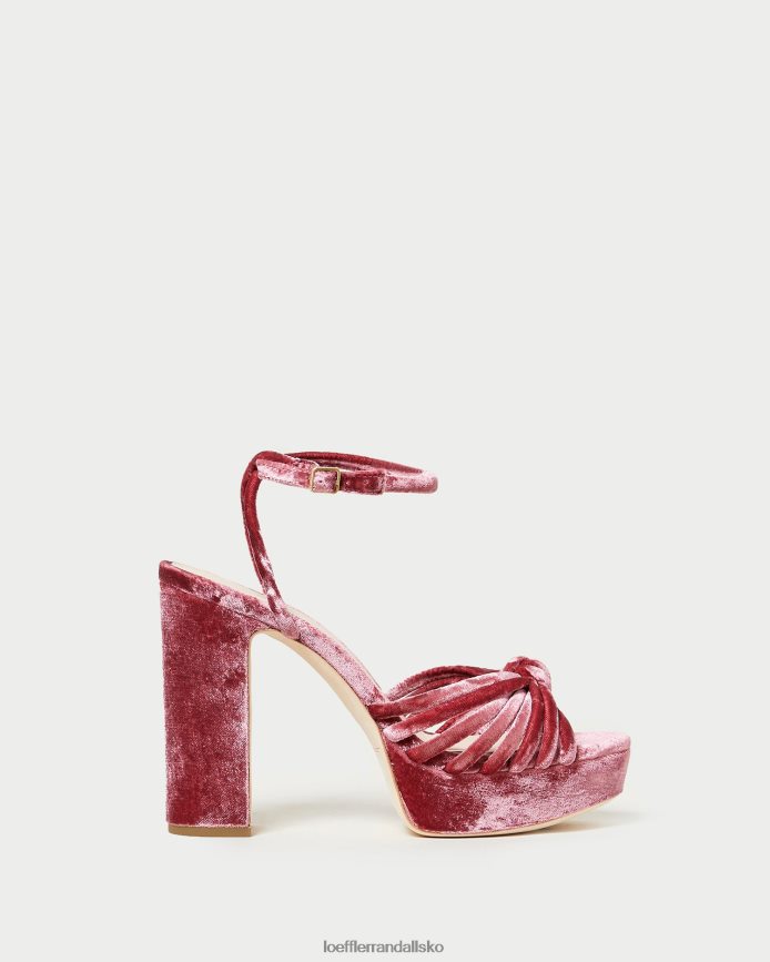 Kvinder Loeffler Randall rivka knude platform sandal te rose sko P64XZ448