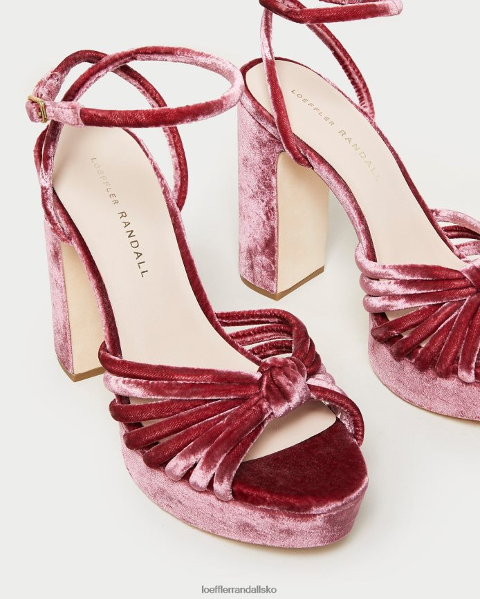 Kvinder Loeffler Randall rivka knude platform sandal te rose sko P64XZ448