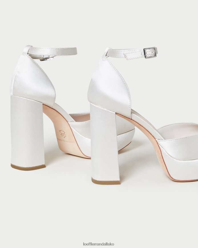 Kvinder Loeffler Randall selina platform med lukket tå fløde sko P64XZ452