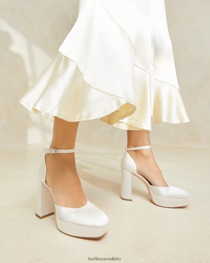 Kvinder Loeffler Randall selina platform med lukket tå fløde sko P64XZ452