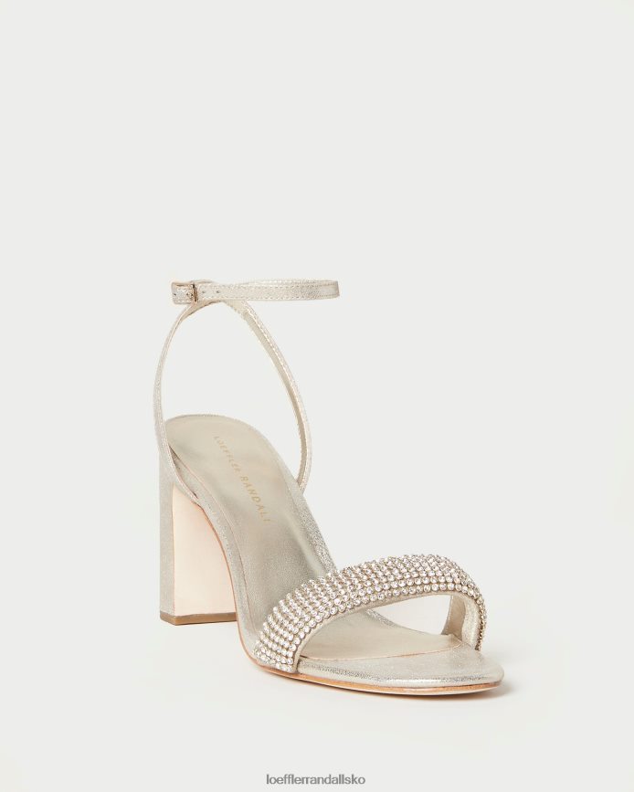 Kvinder Loeffler Randall shay rhinestone hæl cappuccino sko P64XZ426