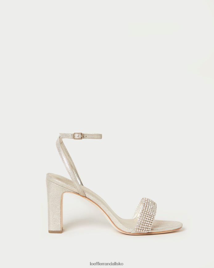 Kvinder Loeffler Randall shay rhinestone hæl cappuccino sko P64XZ426