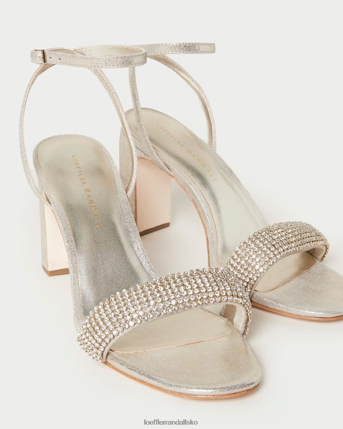 Kvinder Loeffler Randall shay rhinestone hæl cappuccino sko P64XZ426