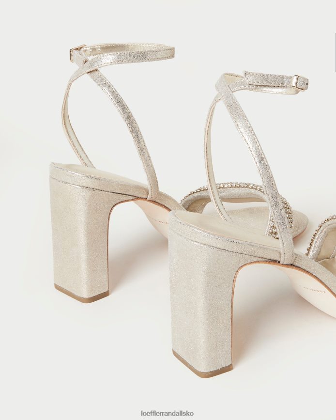 Kvinder Loeffler Randall shay rhinestone hæl cappuccino sko P64XZ426
