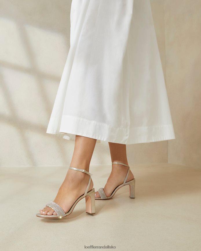 Kvinder Loeffler Randall shay rhinestone hæl cappuccino sko P64XZ426