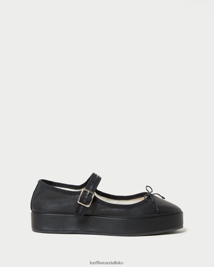 Kvinder Loeffler Randall leah platform mary jane sort sko P64XZ4297