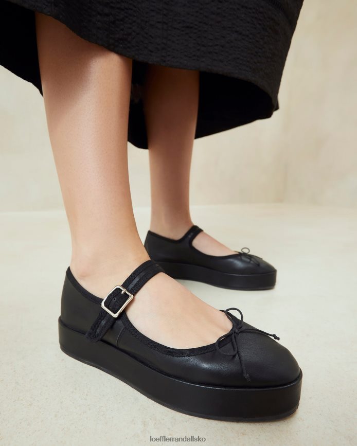 Kvinder Loeffler Randall leah platform mary jane sort sko P64XZ4297