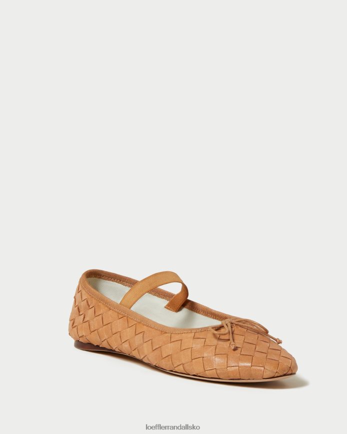 Kvinder Loeffler Randall leonie ballet flad honning sko P64XZ4298