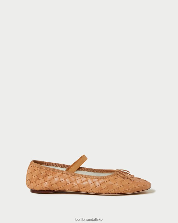 Kvinder Loeffler Randall leonie ballet flad honning sko P64XZ4298