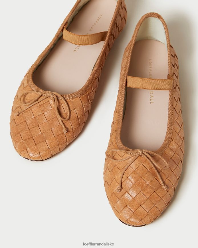 Kvinder Loeffler Randall leonie ballet flad honning sko P64XZ4298