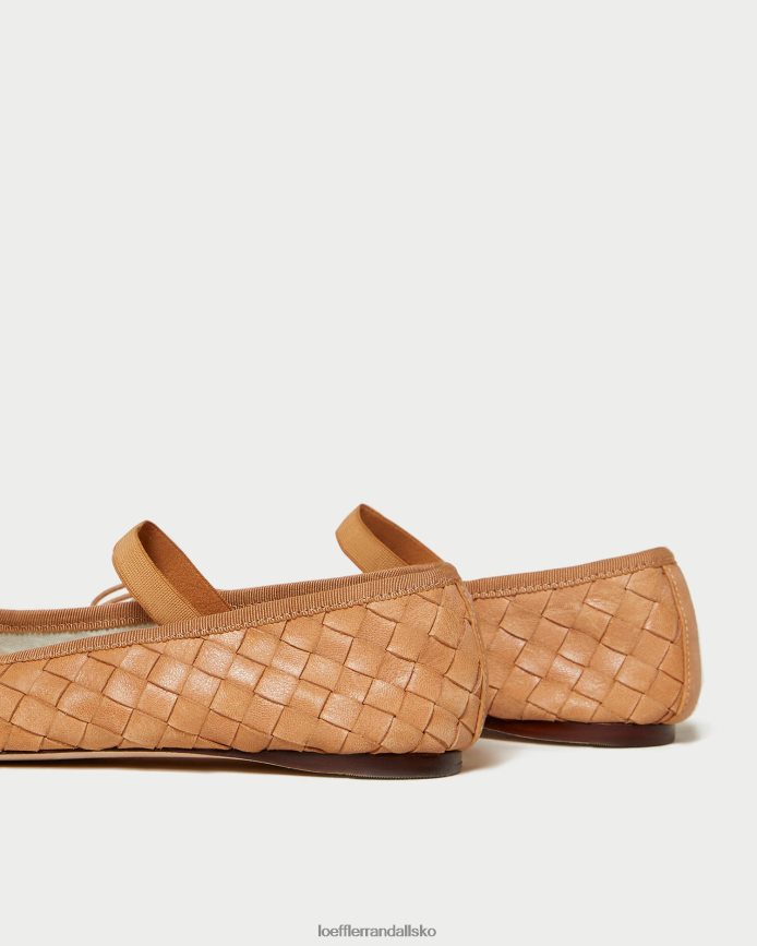 Kvinder Loeffler Randall leonie ballet flad honning sko P64XZ4298