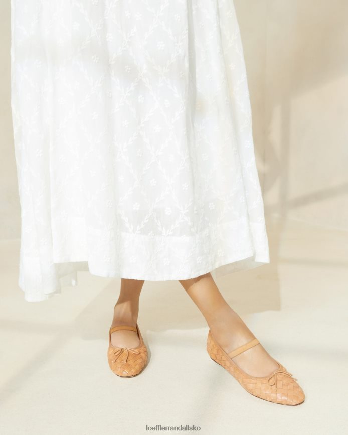Kvinder Loeffler Randall leonie ballet flad honning sko P64XZ4298