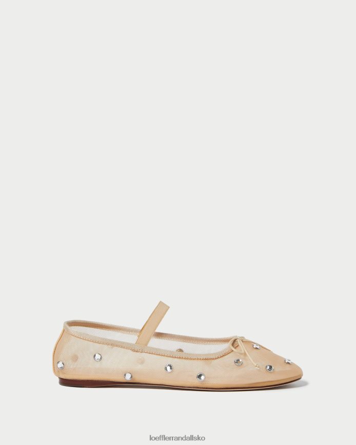Kvinder Loeffler Randall leonie ballet flad karamel/klar sko P64XZ4299