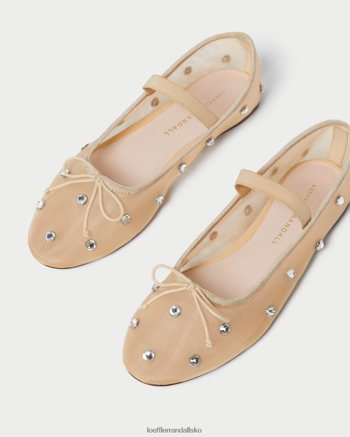 Kvinder Loeffler Randall leonie ballet flad karamel/klar sko P64XZ4299