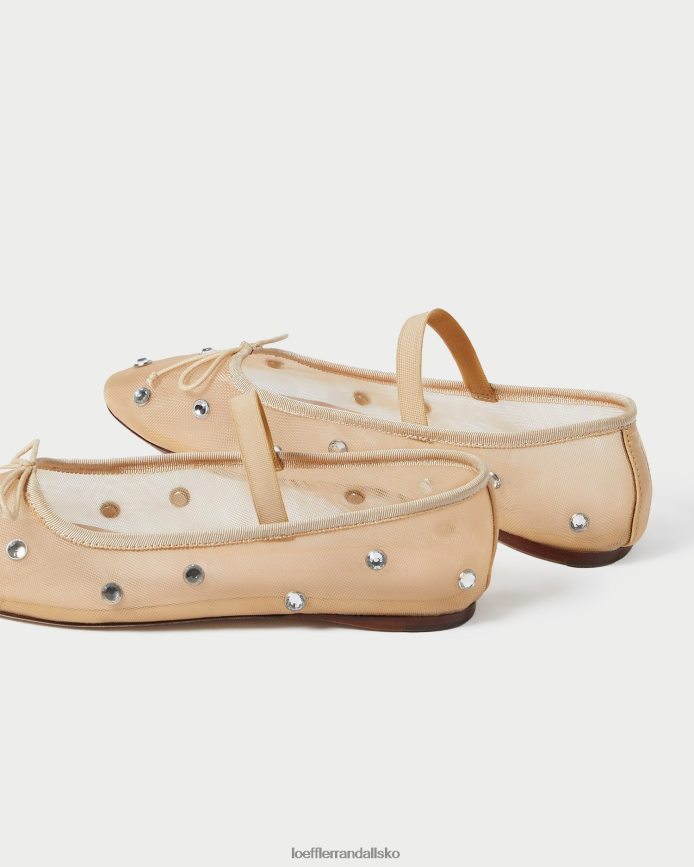 Kvinder Loeffler Randall leonie ballet flad karamel/klar sko P64XZ4299