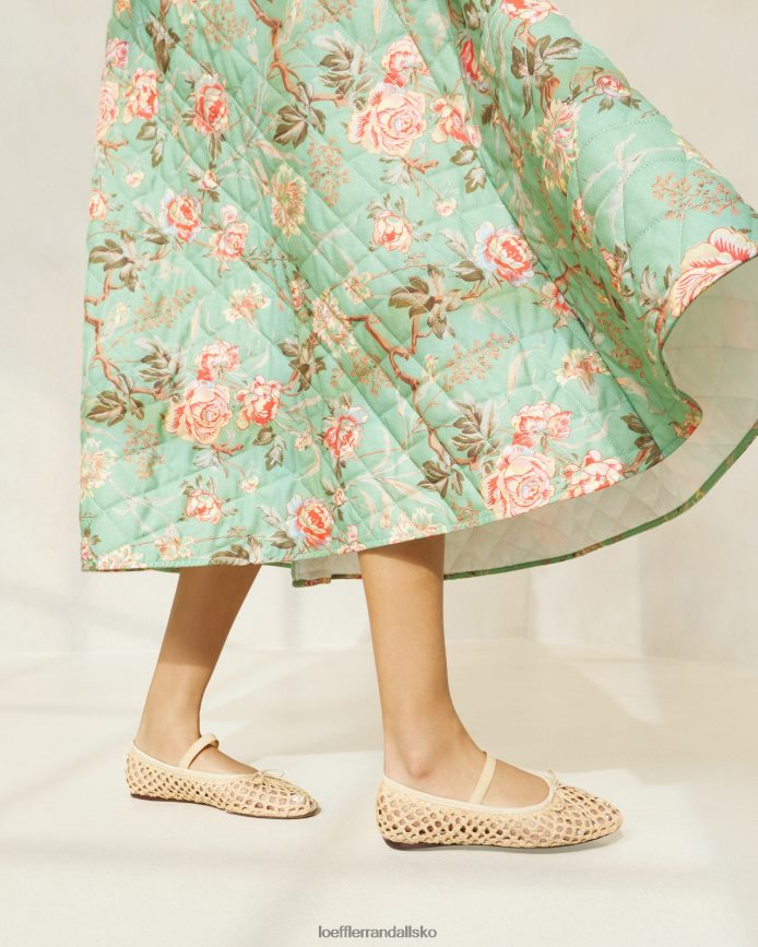 Kvinder Loeffler Randall leonie ballet flad naturlig hækling sko P64XZ4308