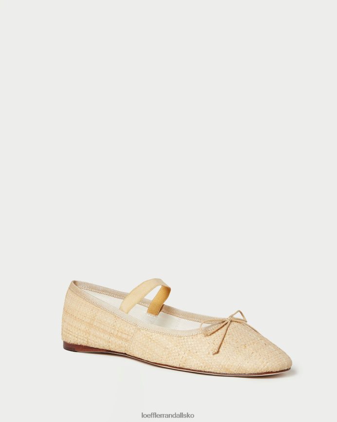 Kvinder Loeffler Randall leonie ballet flad naturlig sko P64XZ4302