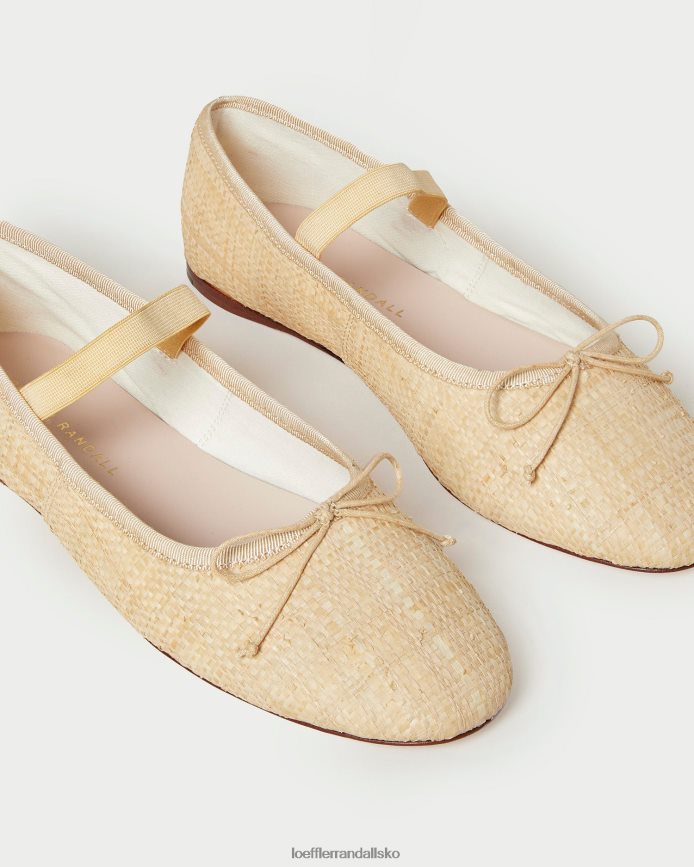 Kvinder Loeffler Randall leonie ballet flad naturlig sko P64XZ4302