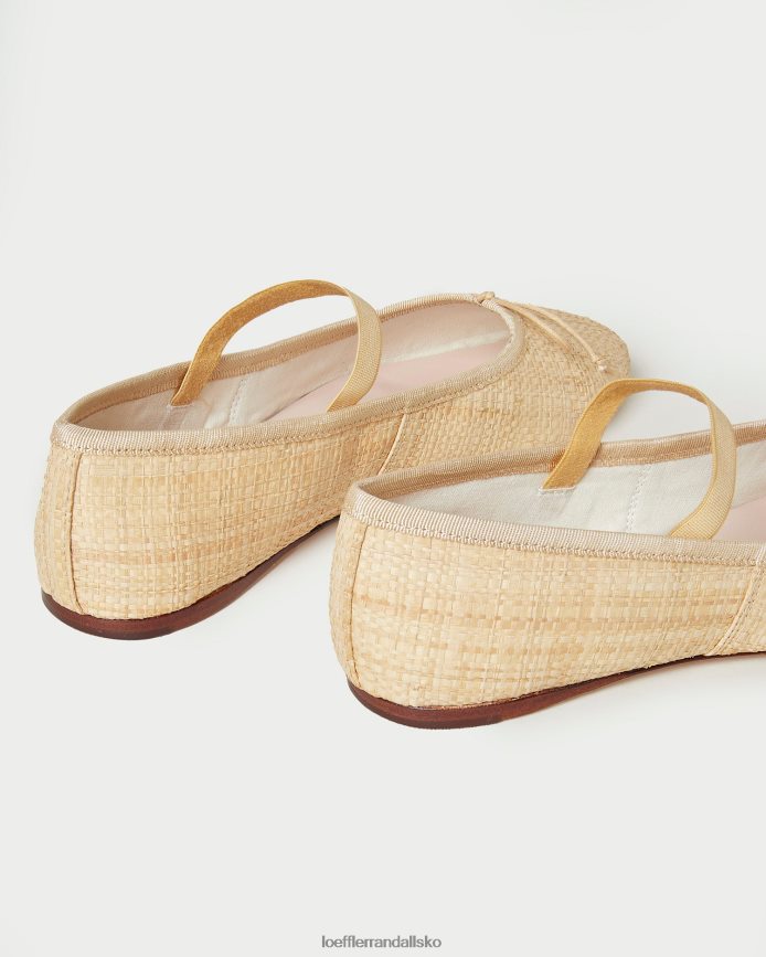 Kvinder Loeffler Randall leonie ballet flad naturlig sko P64XZ4302